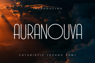 Auranouva: A Hi-Fi Techno Font with Futurist Elegance