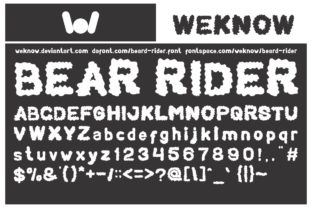 Bear Rider: A Fluffy Display Font for Standout Design