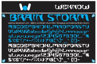 Brain Storm: A Font That Transforms Typography with a Hauntingly Modern Edge