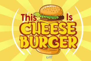 Cheeseburger Font: A Playful yet Professional Design Asset