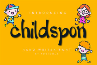 Childspon: A Versatile Script Font for Creative and Professional Use
