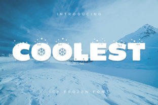 Coolest: The Icy Display Font That Elevates Winter-Themed Designs