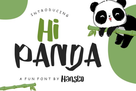 Hi Panda: A Raw and Unfiltered Display Font That’s Both Cute and Original