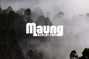 Maung Font: Bold and Blocky Style for Standout Designs