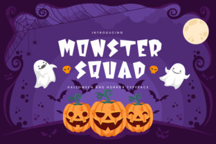 Monster Squad: A Playful Display Font Perfect for Halloween Projects