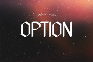 Option: A Clean, Modern Display Font for Design