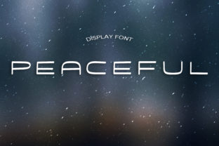 Peaceful: Merging Futurism and Authenticity in a Standout Display Font