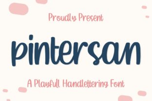 Pintersan: A Handwritten Font That Adds Personality to Your Creative Projects