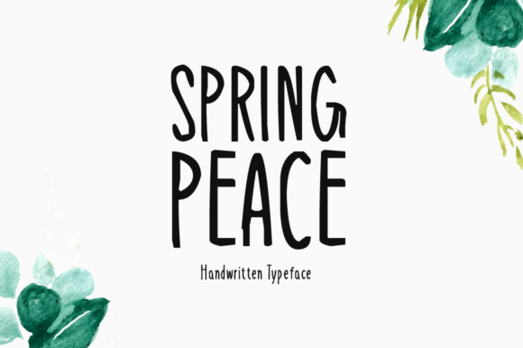 Spring Peace Font for Creative Projects